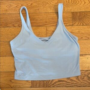 Lu Lu Lemon  Blue V-Neck Tank Top/sports bra